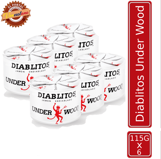 Diablitos Underwood 115Gr Jamón Endiablado Venezolano  x 6