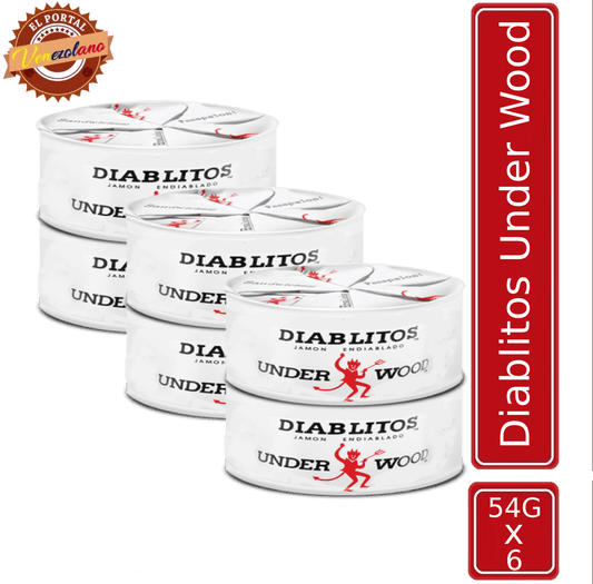 Diablitos Underwood 54Gr Jamón Endiablado Venezolano x 6